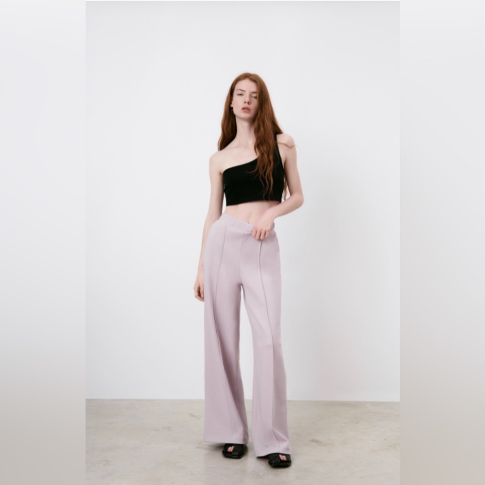 Zara asymmetrical top black size L